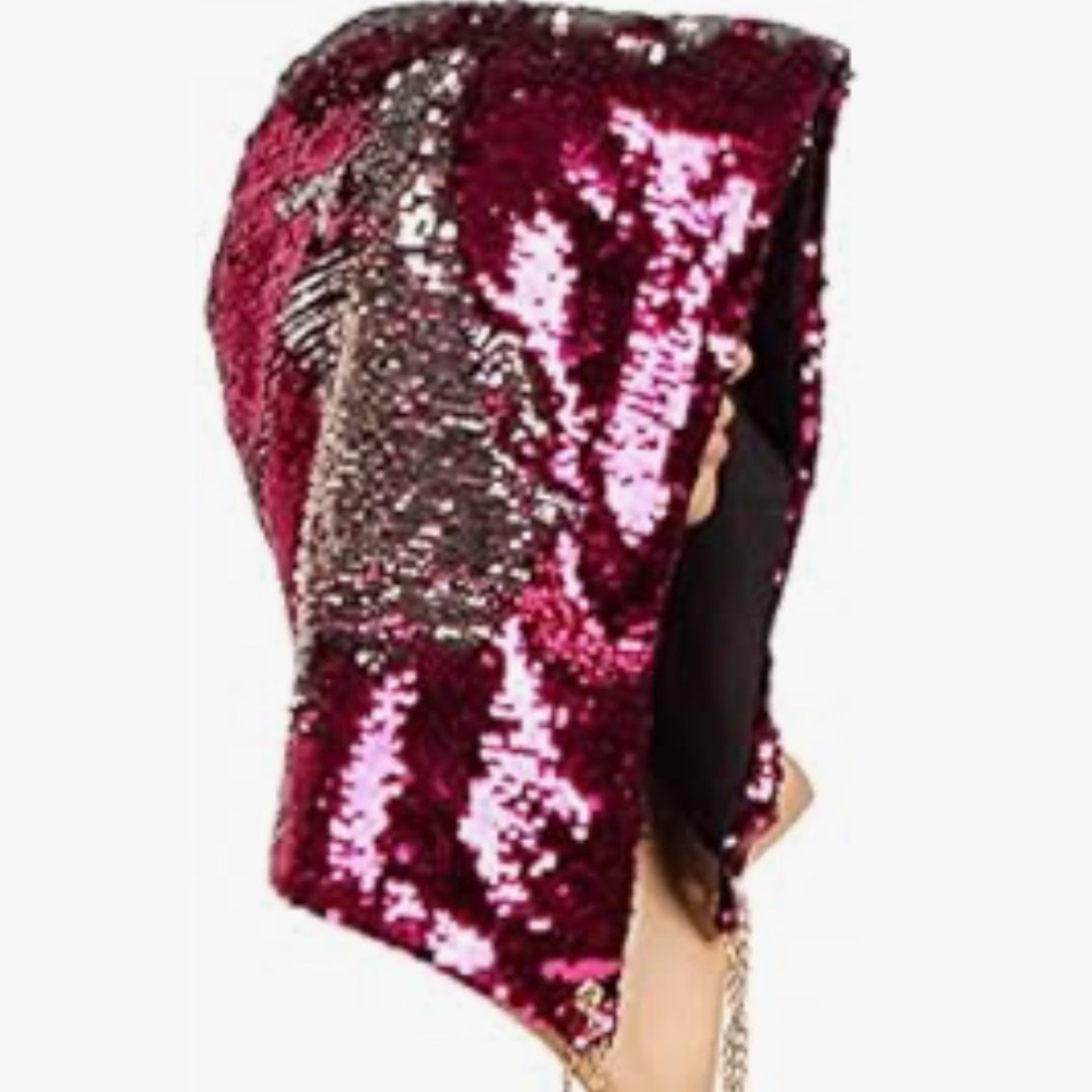Sequin hood mermaid unicorn apocalyptic rave festival wasteland burning man new - Picture 8 of 10